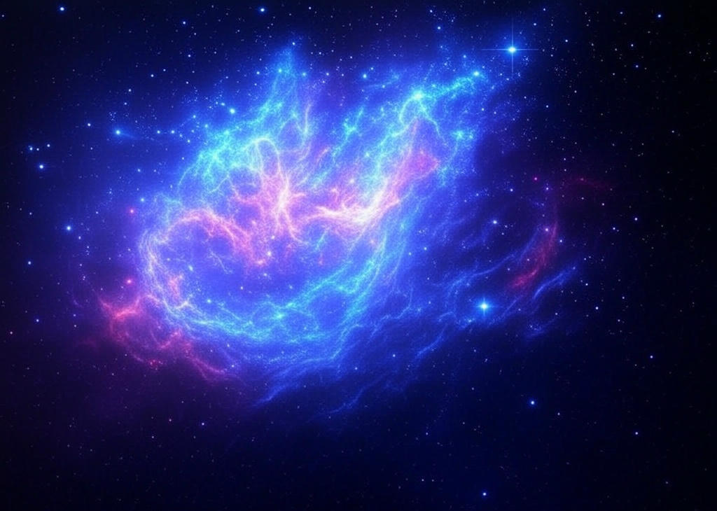 Nebulosa brillante en el espacio profundo simbolizando los secretos que aún esconden las estrellas.